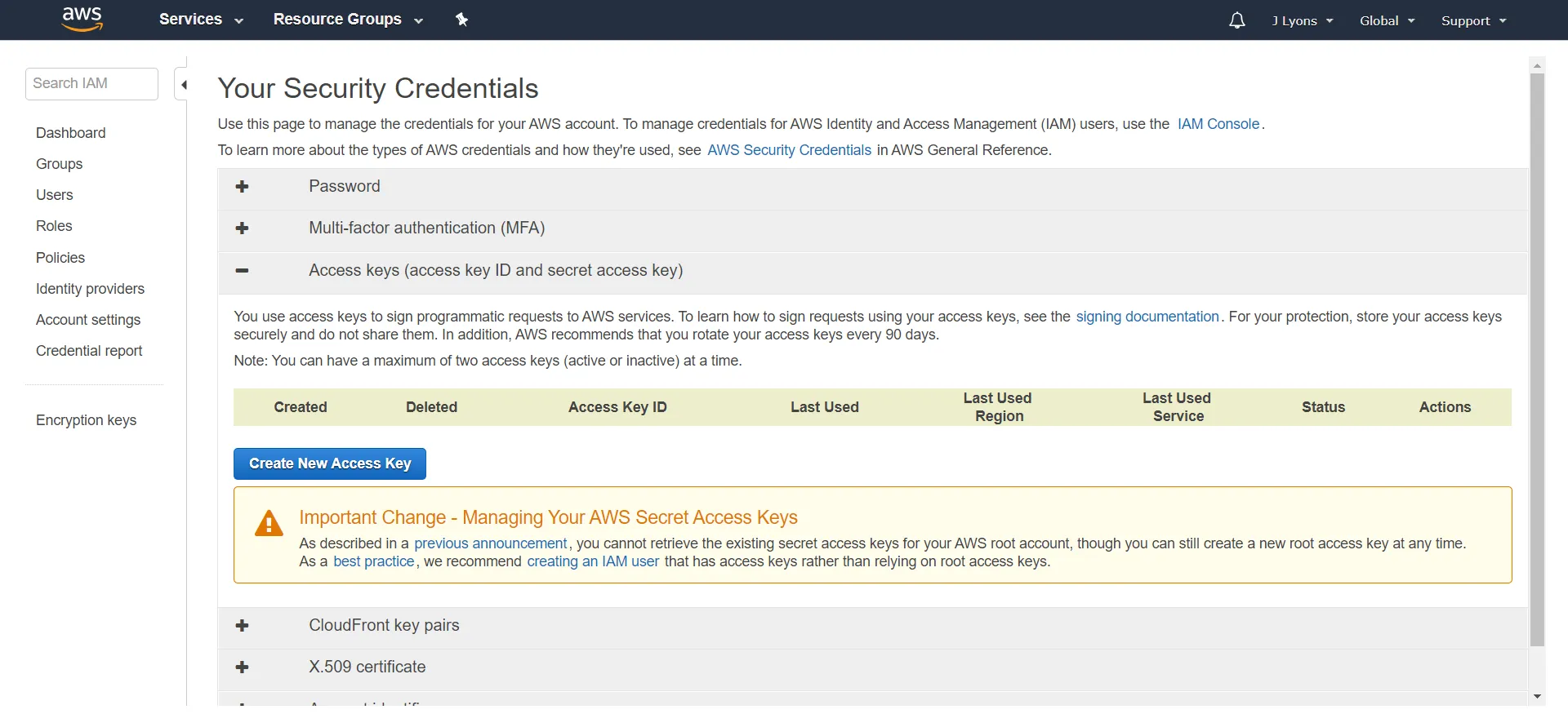 AWS Credentials